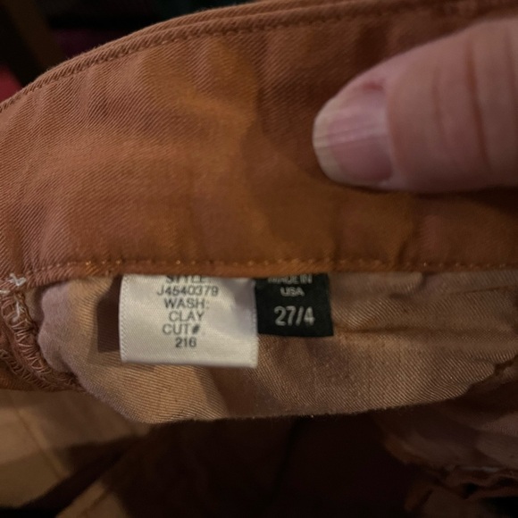 EUC Veronica Beard- Ryder Tuxedo Stripe Pants in Color Clay. Size 4 - Picture 8 of 11